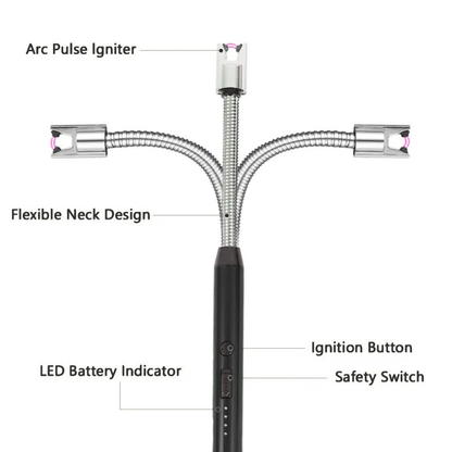 USB Rechargeable Electric Plasma Arc Lighter