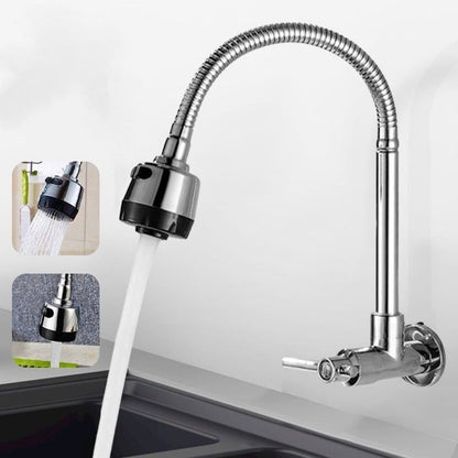 Bundle of 2 - 360° Flexible Faucet Neck & Stainless Steel Organizer Rack