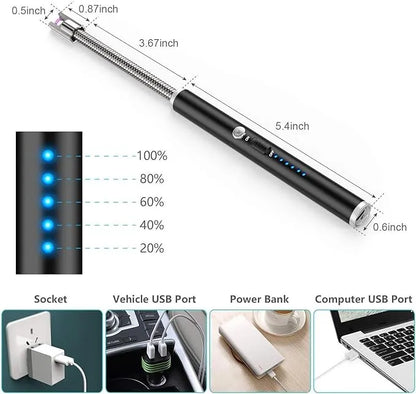 USB Rechargeable Electric Plasma Arc Lighter