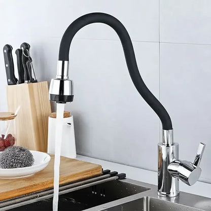 Bundle of 2 - 360° Flexible Faucet Neck & Stainless Steel Organizer Rack
