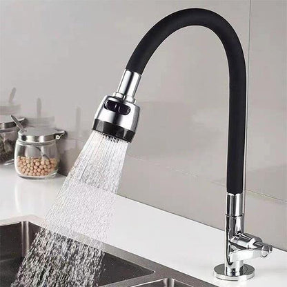 Bundle of 2 - 360° Flexible Faucet Neck & Stainless Steel Organizer Rack