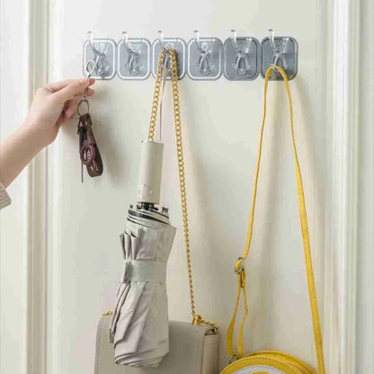 Self Adhesive 6 Hook Strip