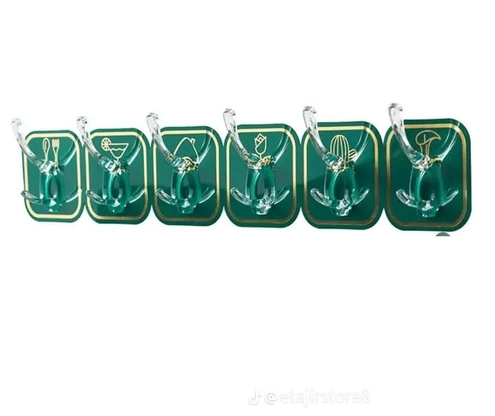 Self Adhesive 6 Hook Strip